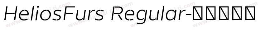HeliosFurs Regular字体转换